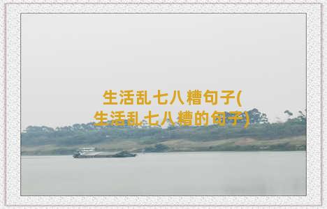 生活乱七八糟句子(生活乱七八糟的句子)